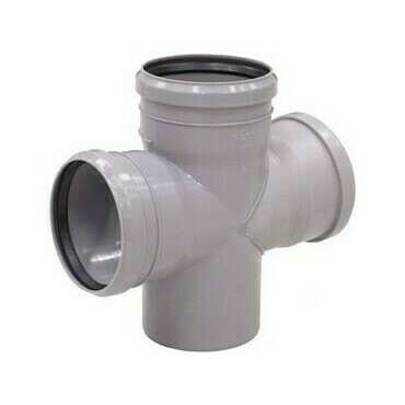 Odbočka dvojitá HTDA DN 75/75/75 úhel 87 °