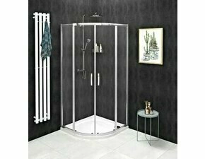 Kout sprchový Gelco Sigma Simply 900×900 mm leštěný hliník/čiré sklo