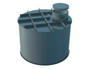 Nádrž na dešťovou vodu Plastic Box 5 000 l válcová samonosná