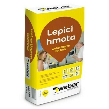 Hmota lepicí a stěrková webertherm technik 25 kg