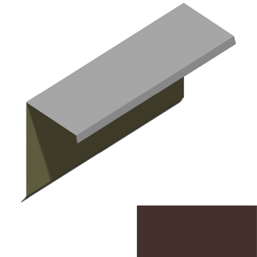 Ukončení pultové střechy RS360S-60 SP 25 RAL 8017 hnědá