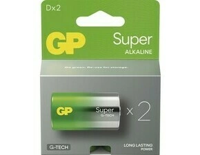 Baterie GP Super Alkaline D 2 ks