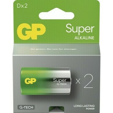 Baterie GP Super Alkaline D 2 ks