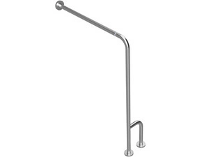 Madlo opěrné pravé Bemeta Help s krytkou, skládané nerez matný