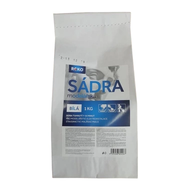 Sádra modelářská Roko bílá, 1 kg