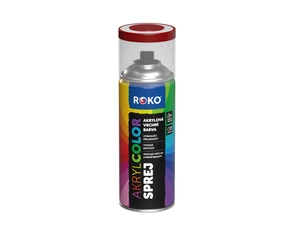 Barva akrylová vrchní Roko AKRYCOLOR Sprej rubínová, 400 ml