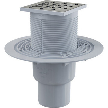 Vpust podlahová Alca APV202 105×105 mm DN 75/50 přímá