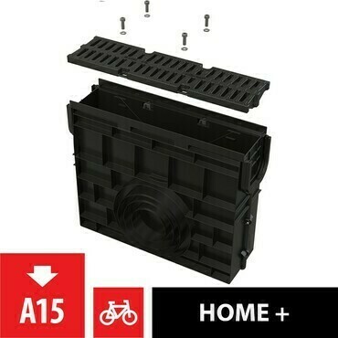 Vpust venkovní žlabová Alca AVZ104R-R401 s plastovým rámem, rošt plastový A15