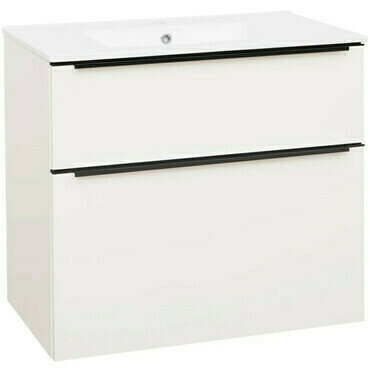 Skříňka s umyvadlem EBS Nevio B Slim 810×720×476 mm bílá lesk NEVIOSL81CB