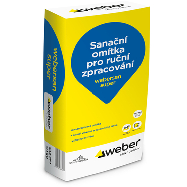 Omítka sanační jádrová webersan super 20 kg