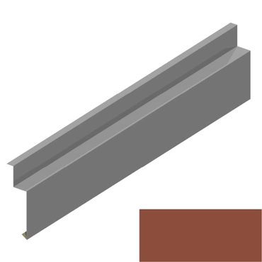 Dilatační lišta RS138S-90 SP 25 2M264 cihlově hnědá 0,5 mm 2 bm