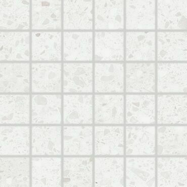 Mozaika Rako Porfido 5×5 cm (set 30×30 cm) bílá DDM06810