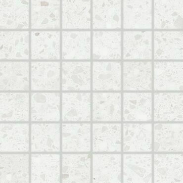 Mozaika Rako Porfido 5×5 cm (set 30×30 cm) bílá DDM06810