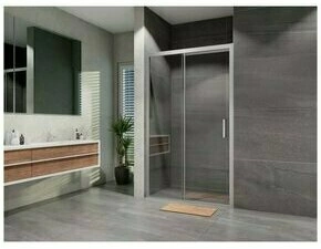 Dveře sprchové Lansanit Serra SEU12-2 1 200 mm chrom/čiré sklo