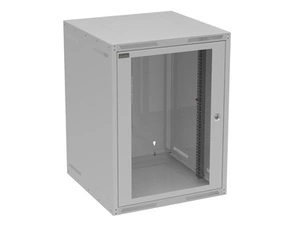 Rozvaděč datový nástěnný 19" Solarix GrandN 16U skleněné dveře