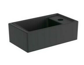 Umývátko Ideak Standard E2112V3 370×210 mm otvor vpravo hedvábná černá