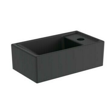 Umývátko Ideak Standard E2112V3 370×210 mm otvor vpravo hedvábná černá