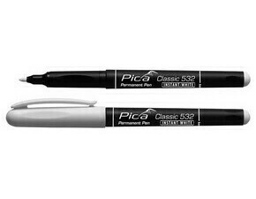 Značkovač permanentní Pica Classic 532 1–2 mm bílý