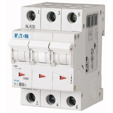 Jistič Eaton PL7-B50/3 10 kA B 50 A