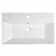 Umyvadlo na desku Aqualine Sistema 700×420 mm s otvorem