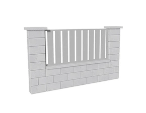 Výplň plotová DEKMETAL STECCA MMA96 white aluminium