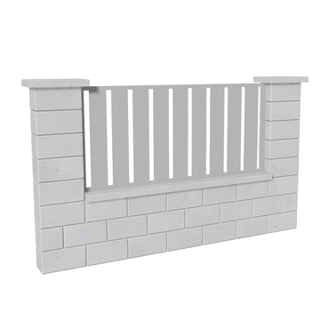 Výplň plotová DEKMETAL STECCA MMA96 white aluminium