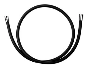 Hadice sprchová Novaservis BLACK/150,5 plastová 150 cm černá
