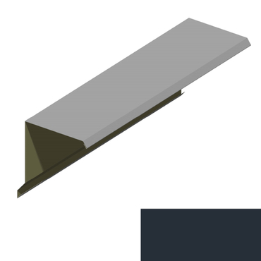 Ukončení pultové střechy RS312A-75 SP 25 s okapnicí RAL 7016 antracitově šedá