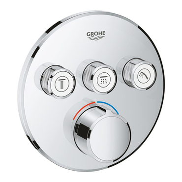 Díl nadomítkový Grohe SmartControl s 3 ventily chrom 29146000