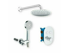 Systém sprchový termostatický Mereo CB60106TB3 s přepínačem oválný kryt chrom