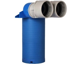 Box rozdělovací rohový Regulus 2× 75 mm / 125 mm plast