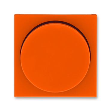Kryt stmívač otočný ABB Levit oranžová, kouřová černá