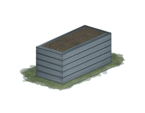 Záhon zahradní KAROTEN výška 75 cm 80×130 cm