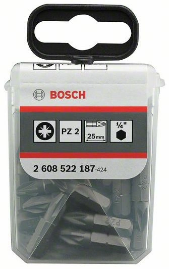 Bit šroubovací Bosch Extra-Hart PZ2 25 mm 25 ks