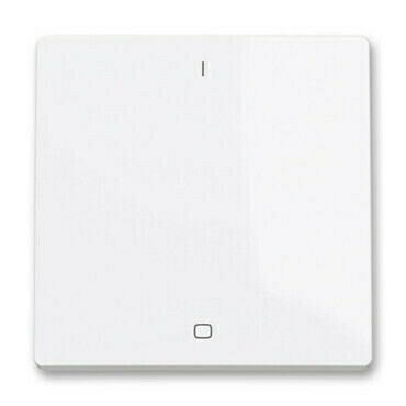 Kryt spínače ABB Zoni kolébkového trojpólového s potiskem bílá