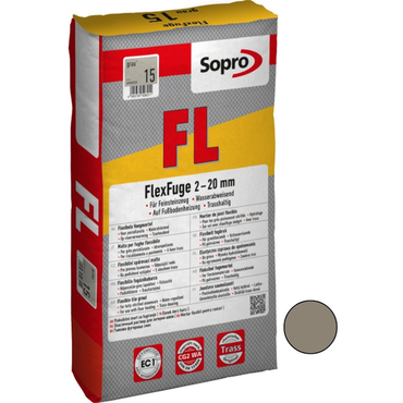 Hmota spárovací Sopro FlexFuge pískově šedá 25 kg