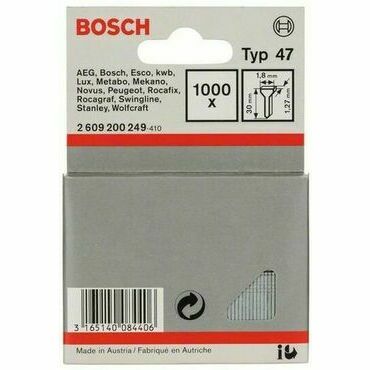 Spony Bosch typ 47 1,8×1,27×30 mm 1 000 ks