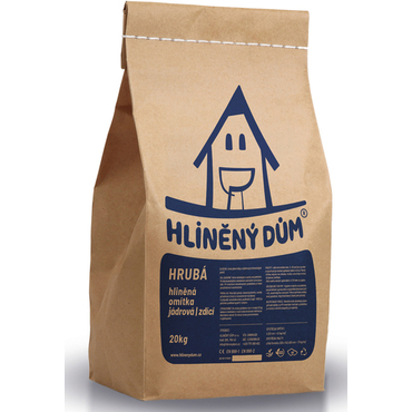 Omítka hliněná HLINĚNÝ DŮM HRUBÁ 20 kg