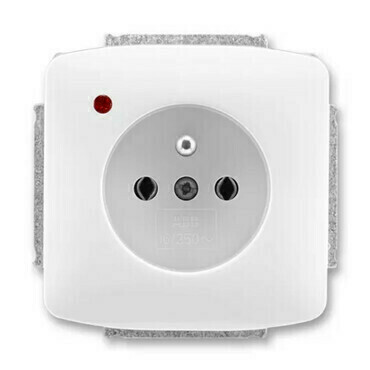 Zásuvka 230 V jednonásobná ABB Tango bílá