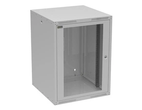 Rozvaděč datový nástěnný 19" Solarix GrandN DUO 16U skleněné dveře