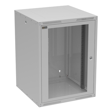 Rozvaděč datový nástěnný 19" Solarix GrandN DUO 16U skleněné dveře
