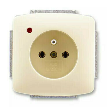Zásuvka 230 V jednonásobná ABB Tango slonová kost