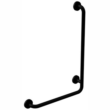 Držadlo nástěnné opěrné Bemeta Help 890 mm pravé s krytkou černé