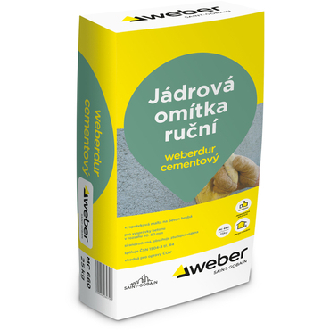 Omítka jádrová soklová weberdur cementový 25 kg