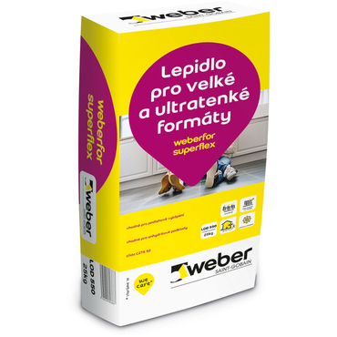 Lepidlo cementové C2TE S2 weberfor superflex 25 kg