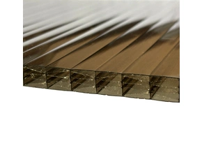 Deska polykarbonátová dutinková ULTRAPLAST 10 6M 1UV tmavý bronz 2 100×6 000 mm