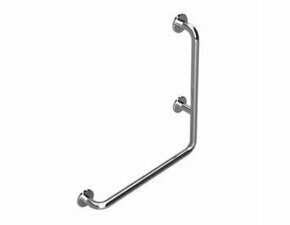 Držadlo nástěnné opěrné Bemeta Help 680 mm pravé s krytkou nerez lesklý