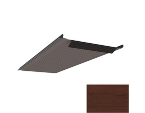 Krytina plechová LINEDEK 485 Micro Imitace 7DTAA tmavé dřevo BentCut