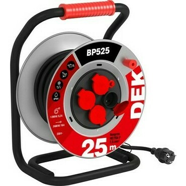 Kabel prodlužovací neoprenový na bubnu DEK BP525 25 m 2,5 mm2 IP 44