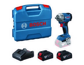 Utahovák rázový AKU Bosch GDS 18V-350 (2× AKU 4 Ah)